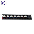 Customized 2U power distribution unit 139 aluminum profile C13 C19 mixed pdu with circuit breaker